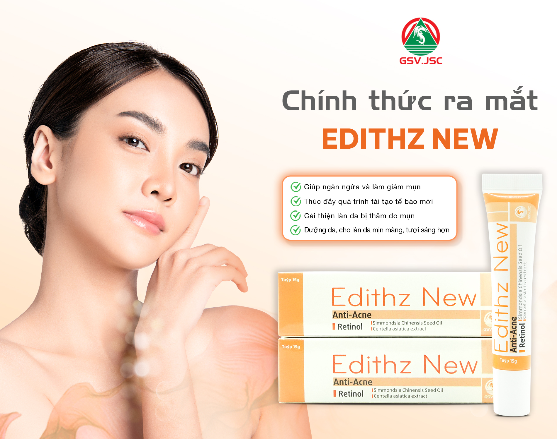 Edithz New – Kem bôi dưỡng da, giảm các loại mụn