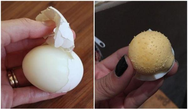 Trứng gà luộc giúp xóa bỏ mụn cám trên mặt
