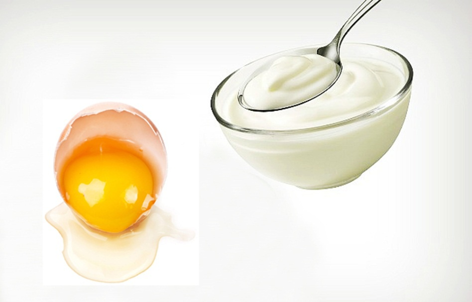 Lòng trắng trứng gà và sữa chua có tác dụng dưỡng trắng da